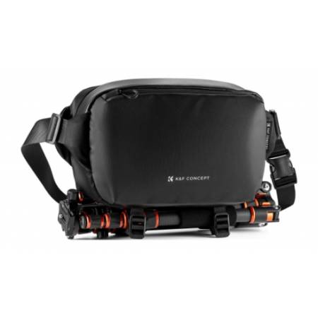 K&F Concept KF4445 Alpha Sling Bag 10 l - torba fotograficzna typu sling (na ramię, biodrowa), 10L, czarna